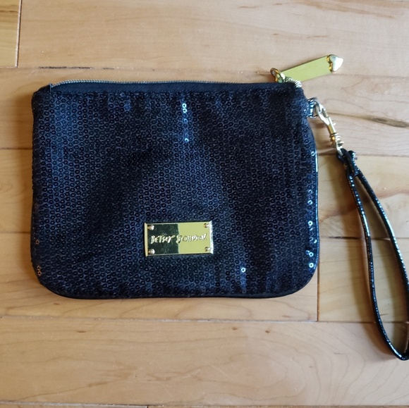 Betsey Johnson Sequined Wristlet - Picture 2 of 5